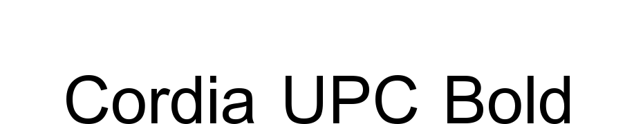Cordia UPC Bold Yazı tipi ücretsiz indir